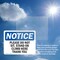 Signmission Please Do Not Sit Stand Or Climb Here Thank You, 14 in W x Rectangle, Plastic OS-2PACK-NS-P-1014-L-17419 - alternate 6